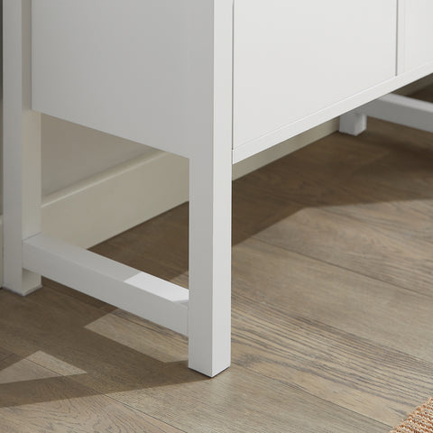 2 Slide-Drawers Storage Bench, FSR88-W