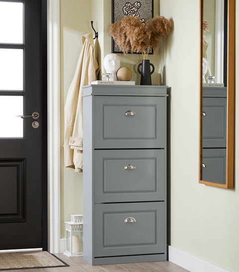 3 Flip-Drawer Shoe Cabinet, FSR94-HG