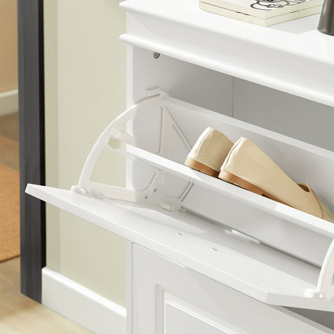 2 Drawers Shoe Cabinet Shoe Storage Organizer, FSR78-W