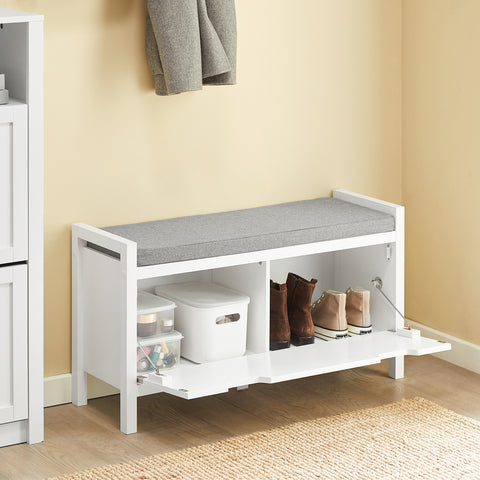 1 Flip-Door Storage Bench, FSR97-W
