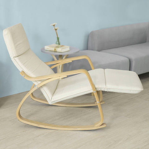 Rocking Chair Recliner with Footrest, FST16-W