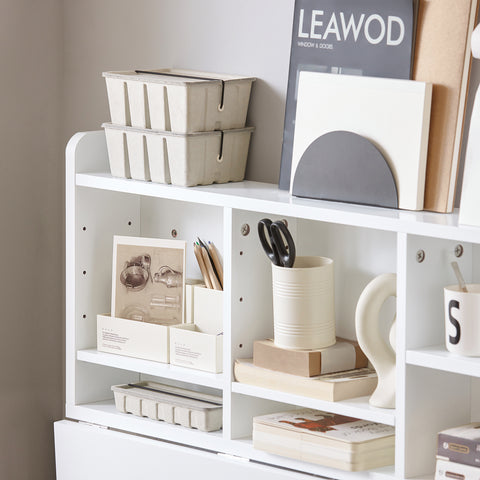 Wall-mounted Drop-leaf Desk with Shelves, FWT07-W