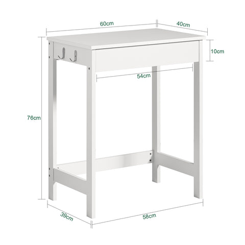 Computer Desk with Drawer & Hook, FWT43-W