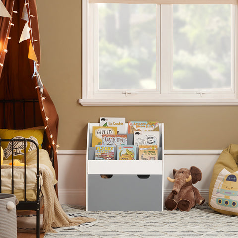 Children Bookcase Book Shelf on Wheels, KMB17-HG