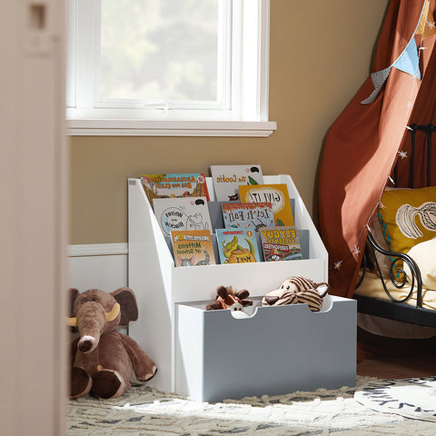 Children Bookcase Book Shelf on Wheels, KMB17-HG
