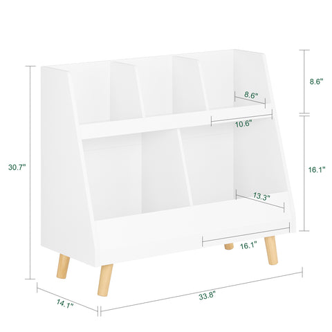 Children Bookcase Book Shelf, KMB19-W