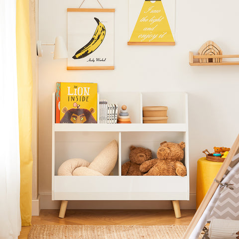 Children Bookcase Book Shelf, KMB19-W