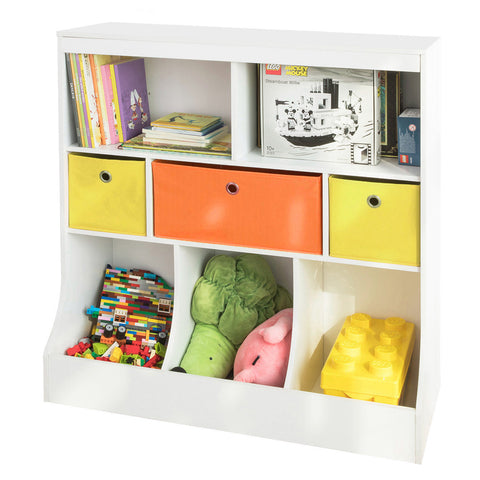 Children Bookcase Book Shelf Toy Storage Unit, KMB26-W