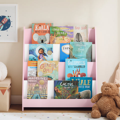 4-Tier Children Bookcase, Book Shelf, KMB32-P