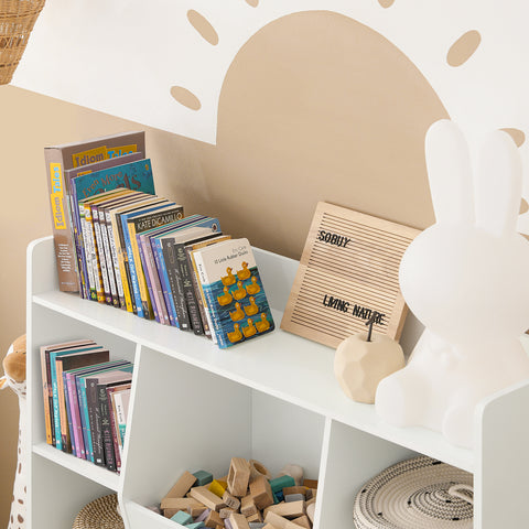 Children Bookcase Book Shelf, KMB55-W