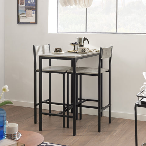 Bar Set-1 Bar Table and 2 Chairs, 3 Pieces Dining Set, OGT03-HG