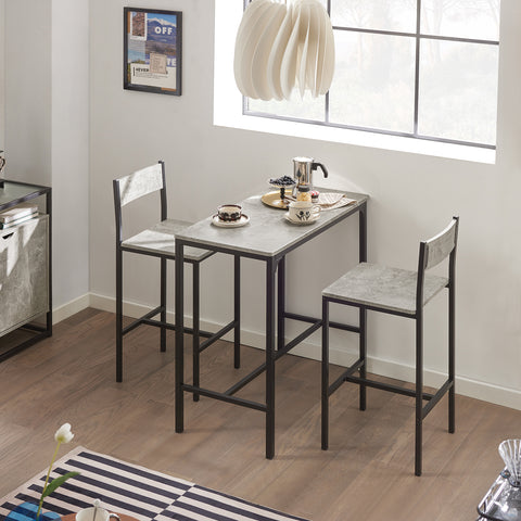 Bar Set-1 Bar Table and 2 Chairs, 3 Pieces Dining Set, OGT03-HG