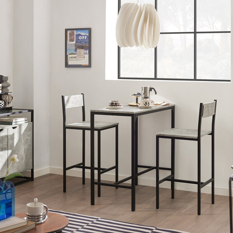 Bar Set-1 Bar Table and 2 Chairs, 3 Pieces Dining Set, OGT03-HG