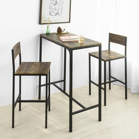 Bar Set-1 Bar Table and 2 Chairs, 3 Pieces Dining Set, OGT03-XL