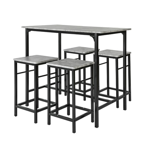 Bar Set-1 Bar Table and 4 Stools, Furniture Dining Set, OGT11-HG