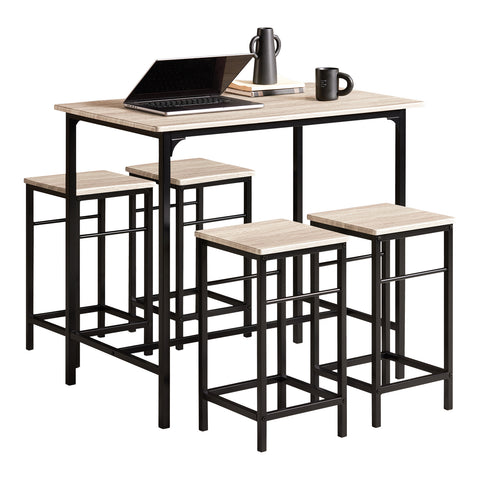 Bar Set-1 Bar Table and 4 Stools, Dining Set, OGT11-N