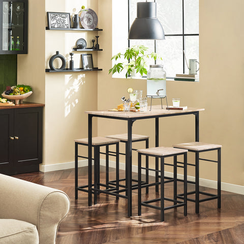 Bar Set-1 Bar Table and 4 Stools, Dining Set, OGT11-N