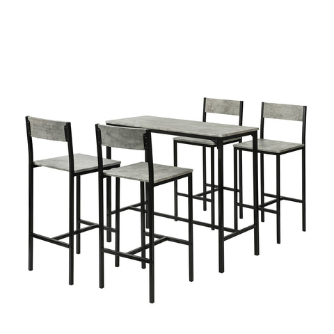 Bar Set-1 Bar Table and 4 Chairs, Furniture Dining Set, OGT14-HG