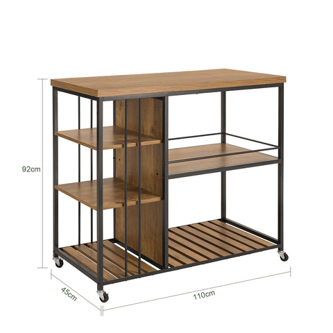 Kitchen Trolley with 5 Shelves, SVW18-F